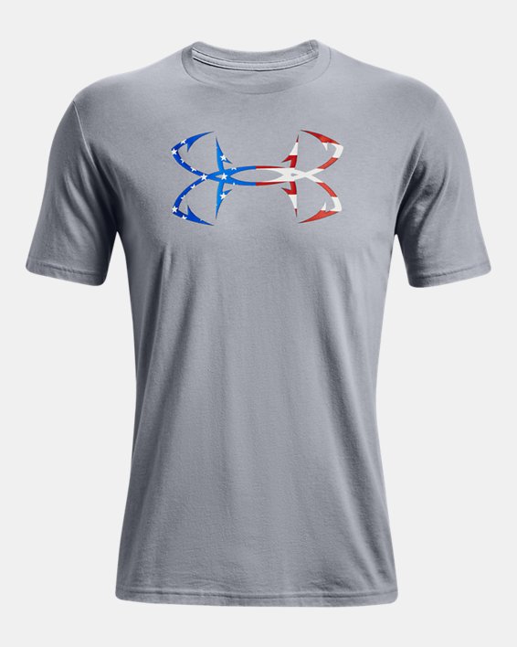Men's UA Freedom Hook T-Shirt, Gray, pdpMainDesktop image number 4